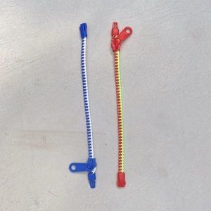 Two zipper bracelets